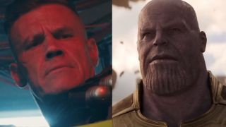 josh brolin as cable in deadpool 2 and as thanos in avengers: infinity war