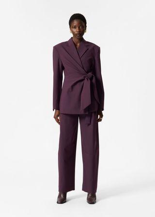 Tailored Barrel-Leg Trousers