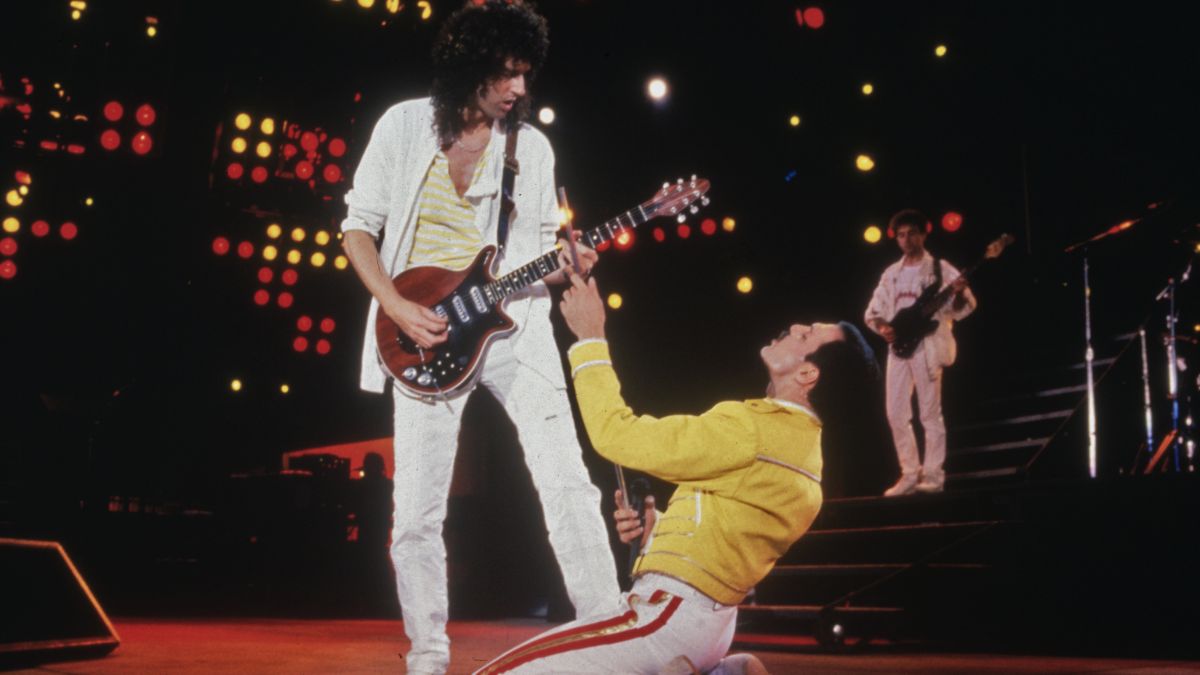 Brian May and Freddie Mercury