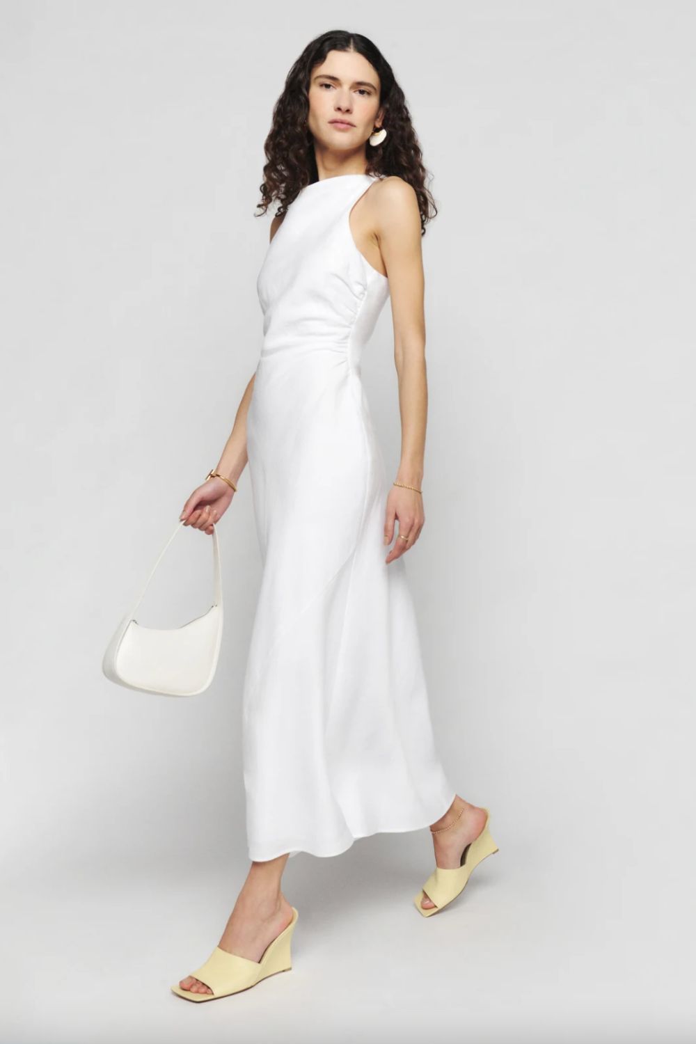 Reformation Casette Linen Dress
