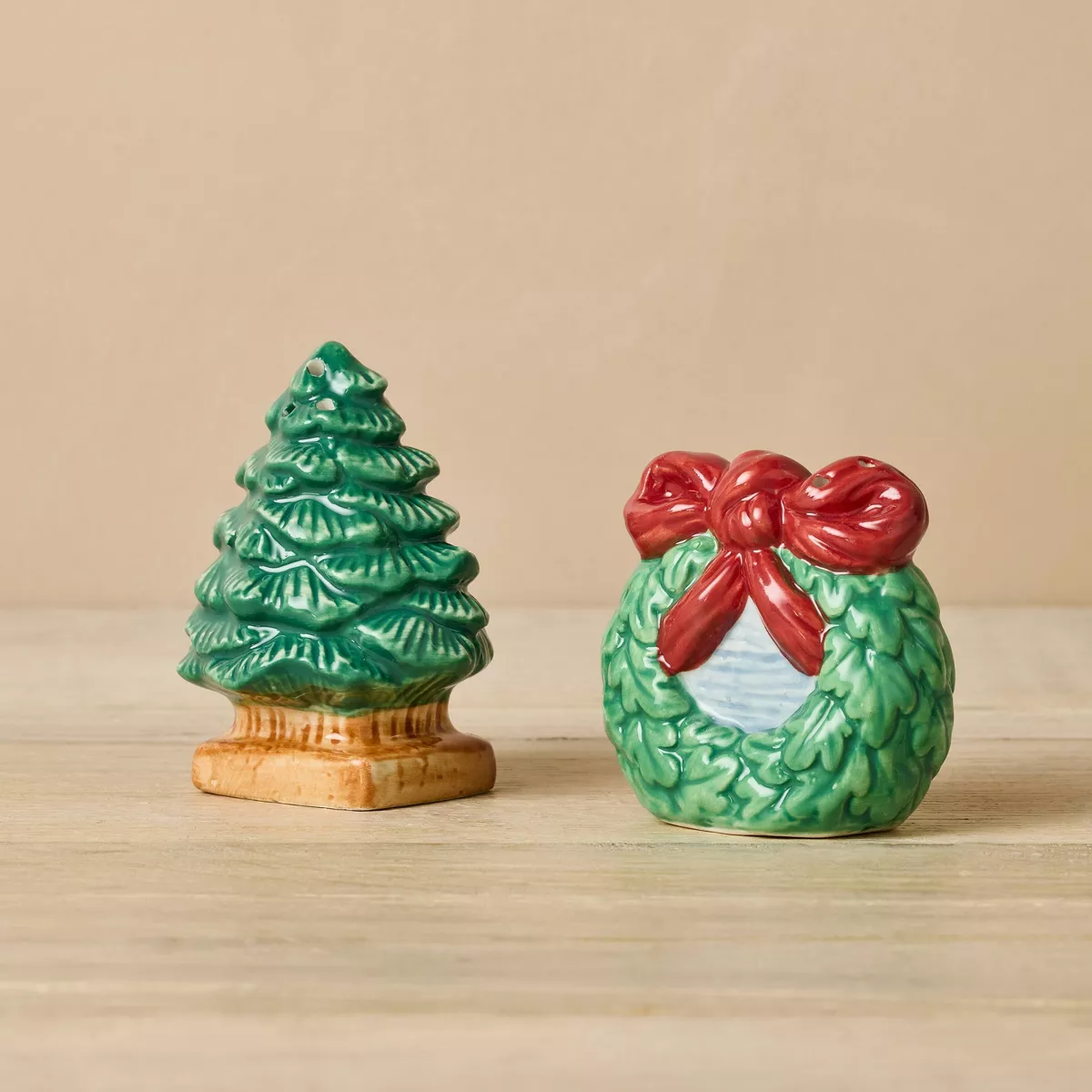 John Derian for Target 2pc Stoneware Figural Salt and Pepper Shaker Set