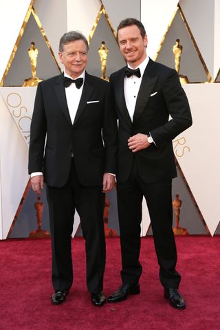 Michael Fassbender & His Father At The Oscars 2016