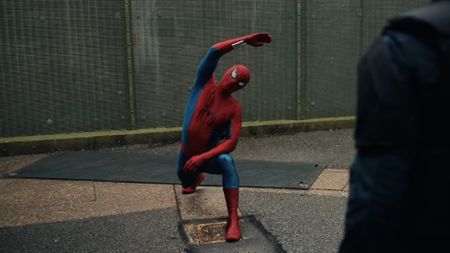 Spider-Man stretches in Brand New Day
