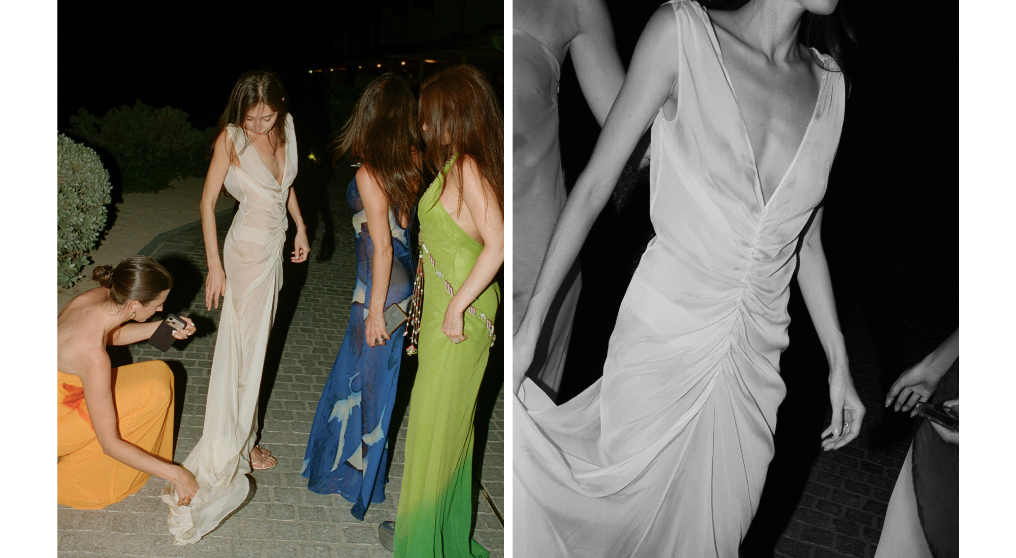 Alexis in a Colleen Allen dress.