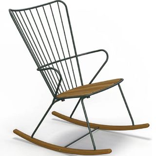 An outdoor rocking chair