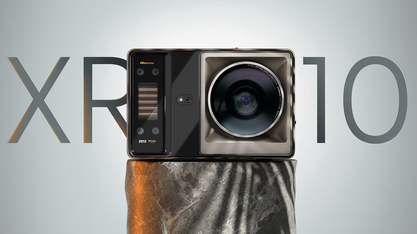 Promotional image of the Hisense XR10 projector