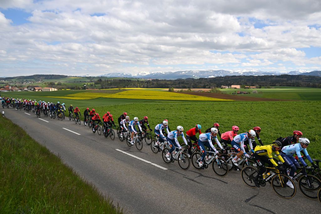 The peloton on stage 2