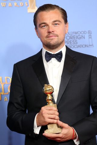 Leonardo DiCaprio at the Golden Globes 2016