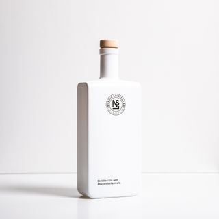 Nordic Spirits Lab signature gin distilled with akvavit botanicals in white bottle