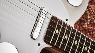 Best Electric Guitar Strings: Close up of Jimmy Page Telecaster strings 