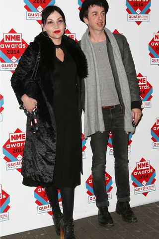 Danny Goffey And Pearl Lowe Step Out For The NME Awards, 2014