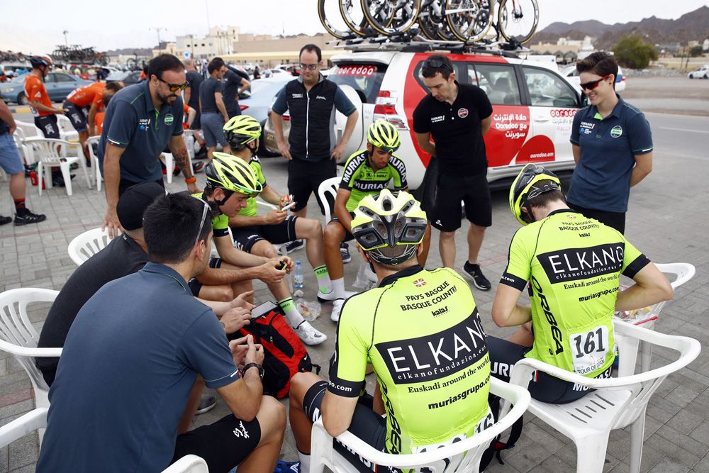 Team meeting are held in the open air