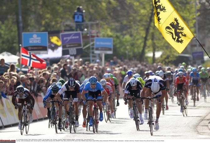 The finish of the 2014 Scheldeprijs