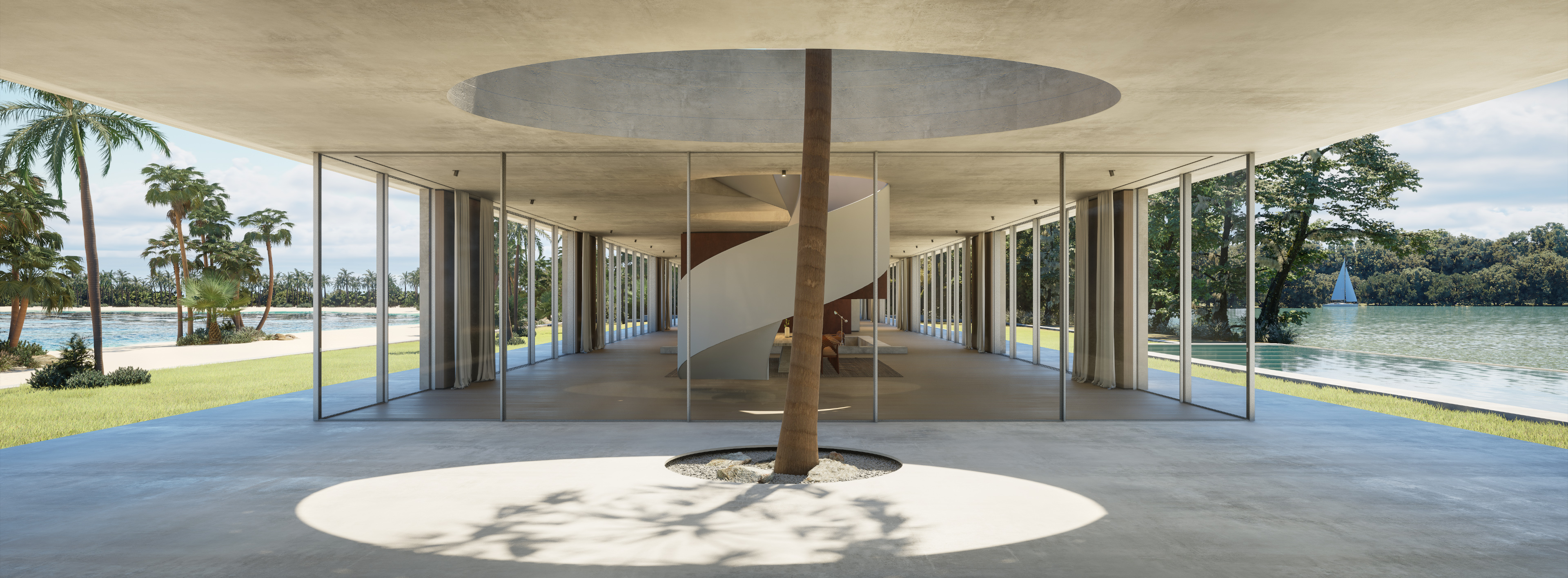 a virtual house by Sky Frame and Oppenheim Architecture