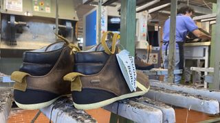 Inside an Italian hiking boot factory: end of the production line