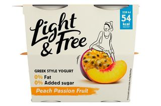 Danone Light and Free Peach Passion Fruit Yogurt