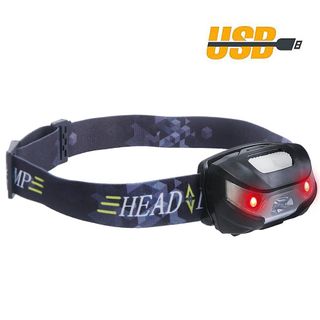 This red-lens flashlight straps around your forehead for convenient nighttime skywatching.
