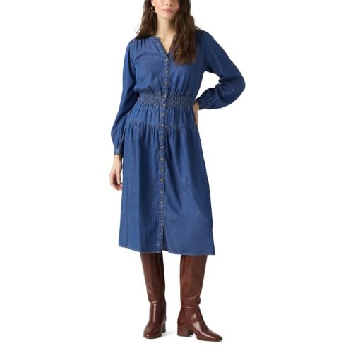 Levi's Women's Clementine 3/4 Sleeve Dress, (new) Blown Kisses (no Stretch), Small