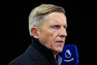 BBC Euro 2024 Amazon Prime Sport presenter Steve Bower during the Premier League match between Everton FC and Manchester City at Goodison Park on December 27, 2023 in Liverpool, England. (Photo by James Gill - Danehouse/Getty Images)