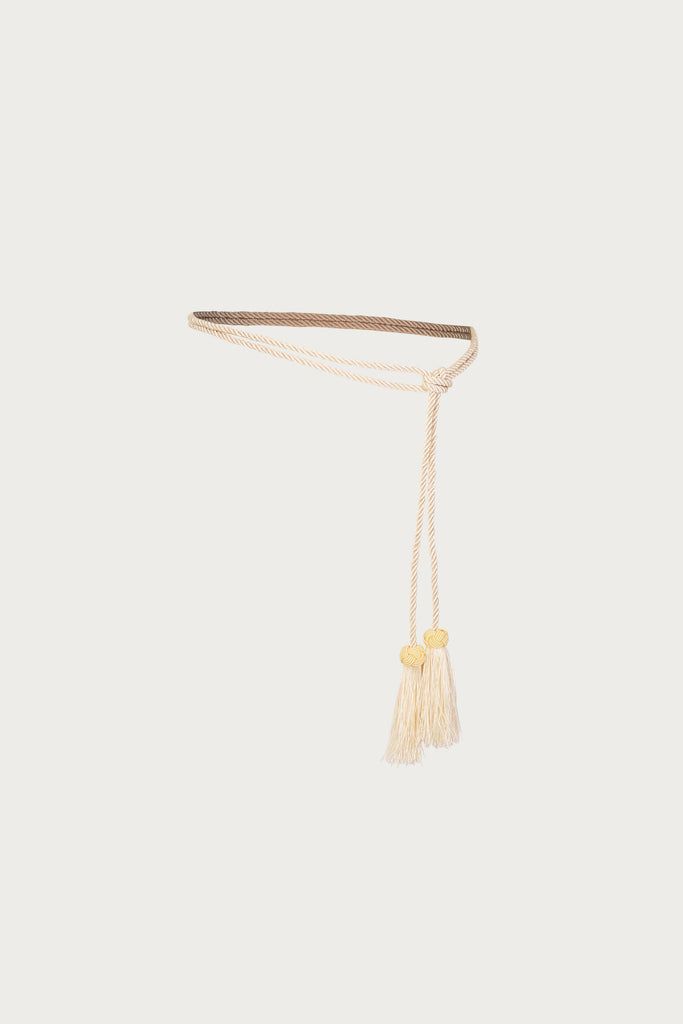Tassel Rope Belt (cream)
