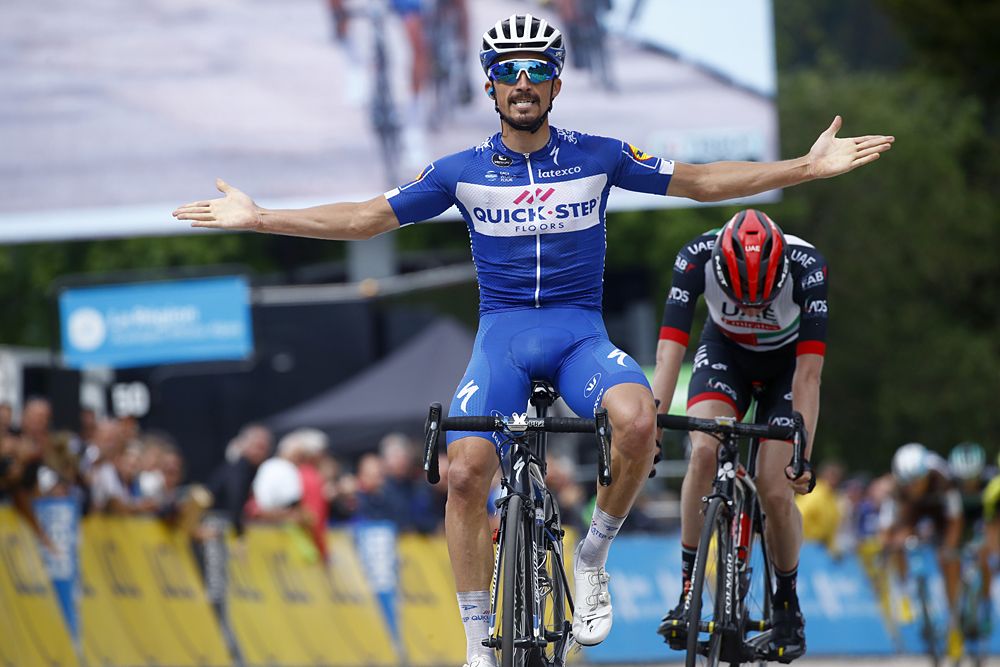 Julian Alaphilippe (Quick-Step Floors) wins stage 4 at Criterium du Dauphine