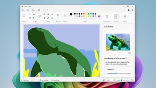 A screenshot from Microsoft Paint Cocreator