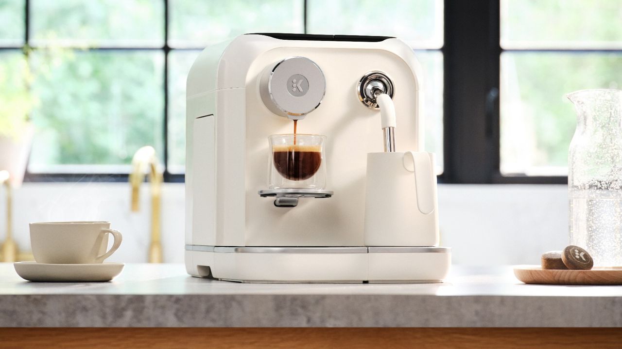 Keurig Alta coffee maker on kitchen counter