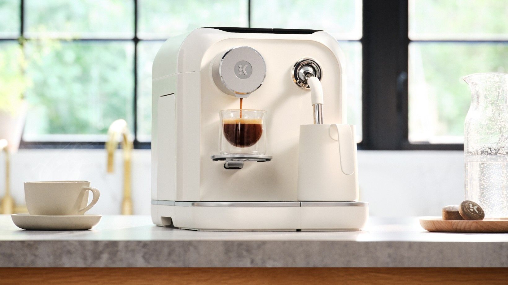 Keurig Alta coffee maker on kitchen counter