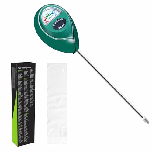 Xlux Soil Moisture Meter (since 2015) - Durable 304 Stainless Steel Probe &amp;amp; Virgin Abs - Instant Read Hygrometer for Garden, Indoor &amp;amp; Outdoor Plants (upgraded Design)