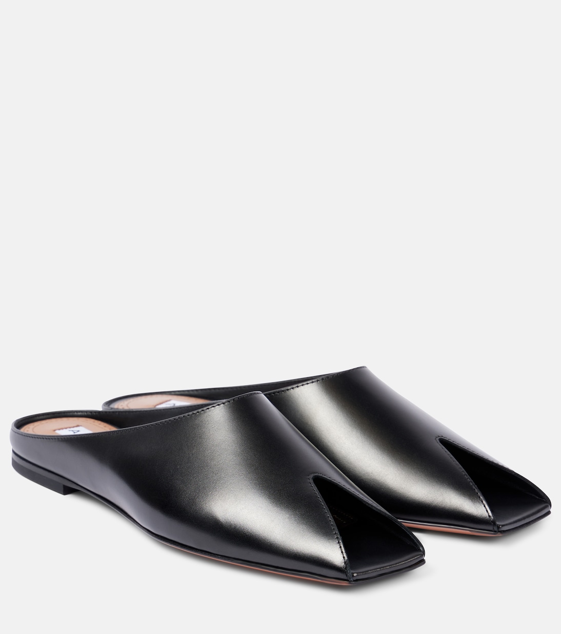 Spike Leather Mules