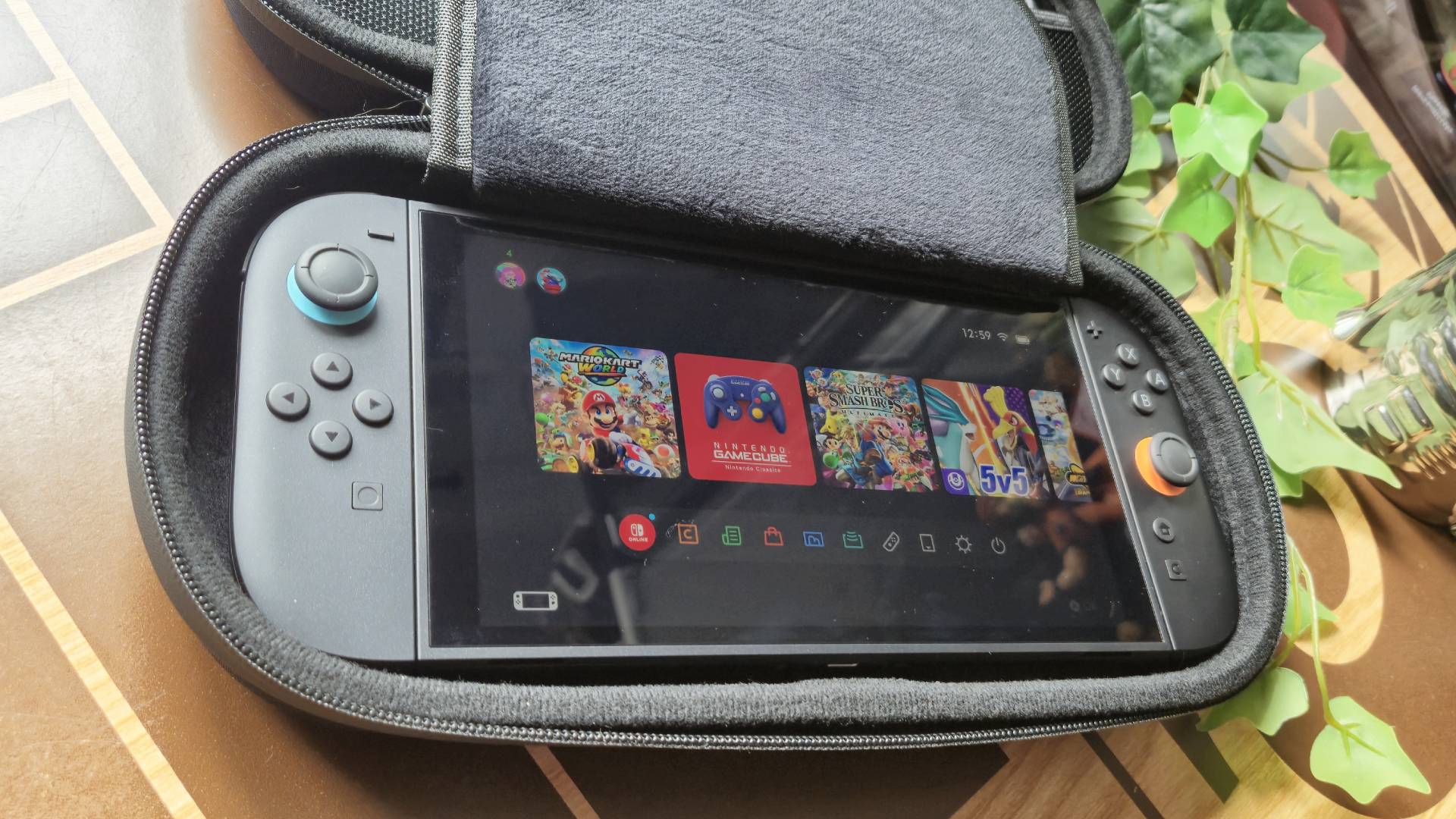 Photo by Rosalie Newcombe of the Switch 2 sitting in the STEALTH Premium Travel Case.