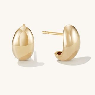 Mejuri dome earrings gold 