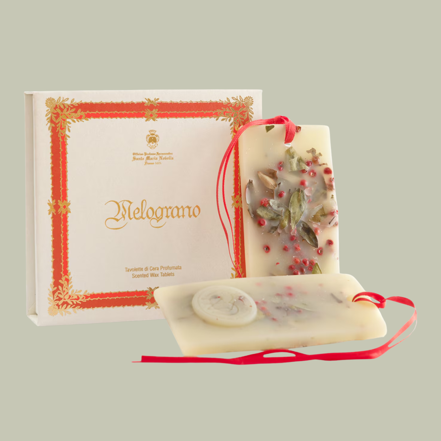 A set of two inclusion wax tablets