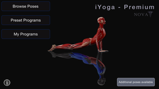 In the iYoga app, users can see exactly which muscles they are using during each pose.