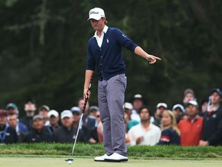 Webb Simpson with his anchored putter during the 2012 US Open. Credit: David Cannon (Getty)