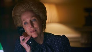 Gillian Anderson as Margaret Thatcher in The Crown S4