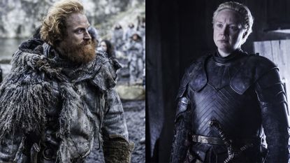 Tormund and Brienne on Game of Thrones