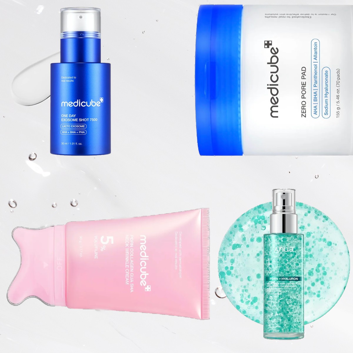Amazon Korean skincare collage