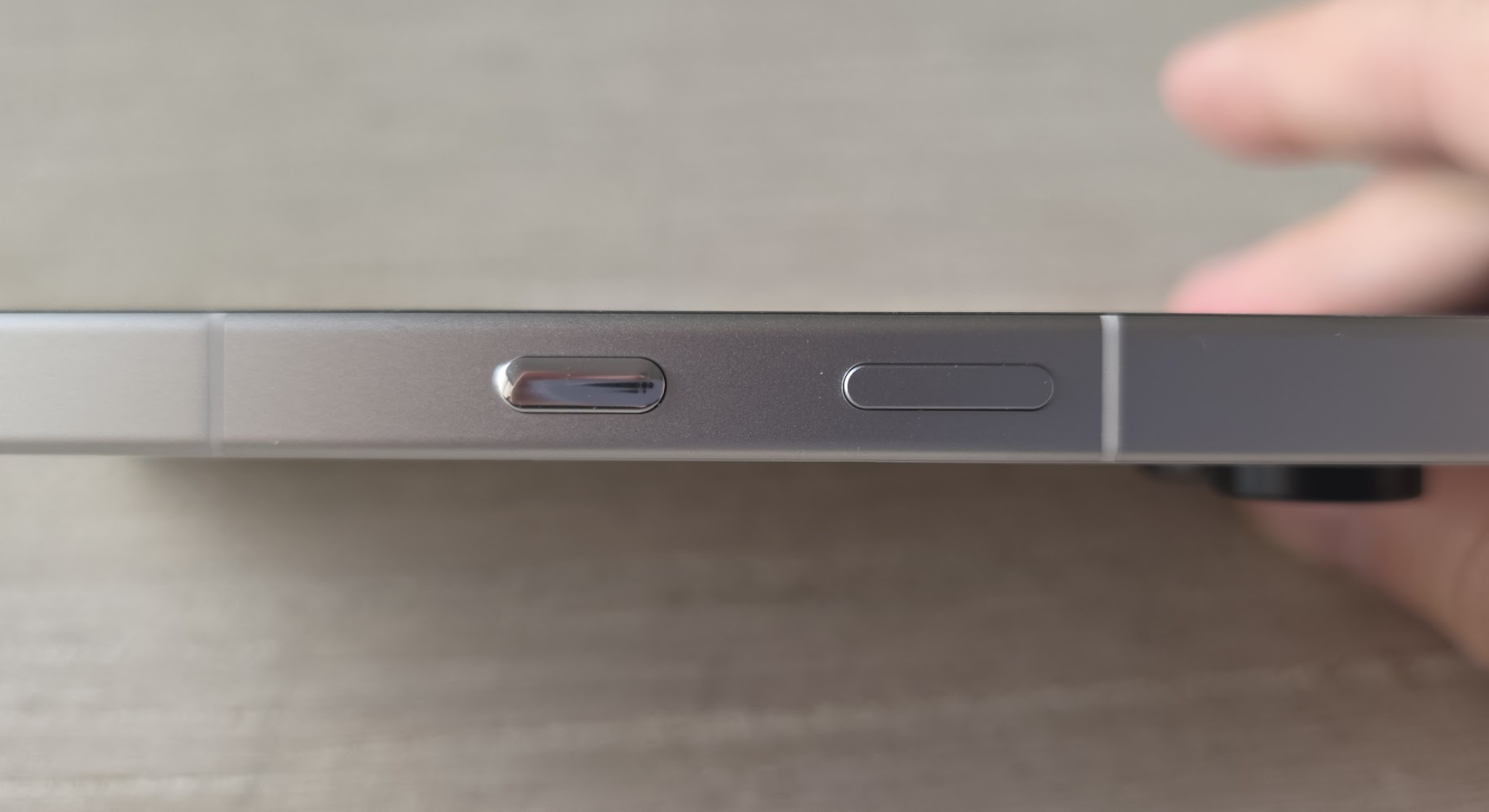The Nothing Phone 3 on its side