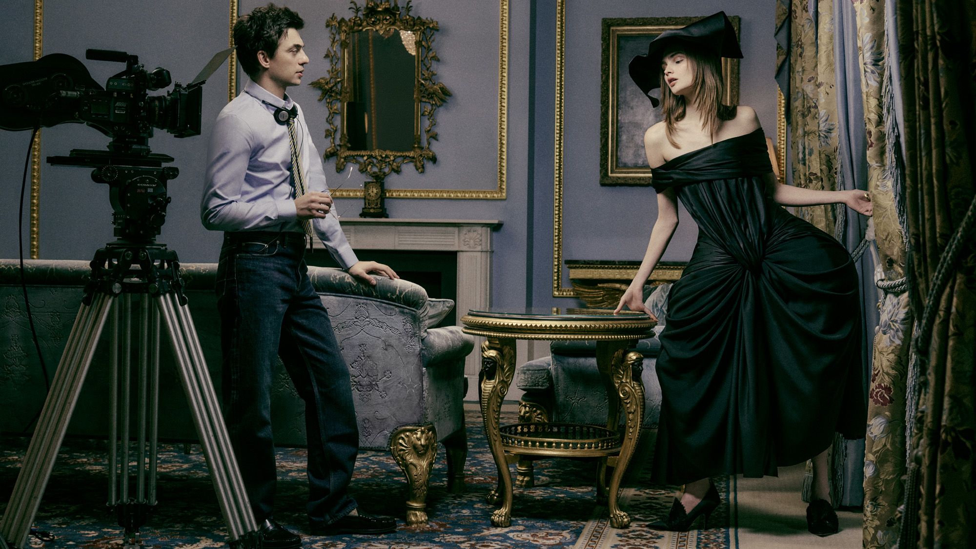 Models in fashion shoot