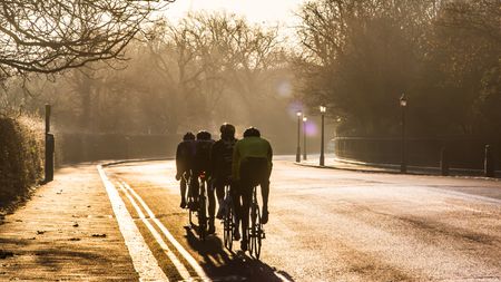 cyclist training around regents park