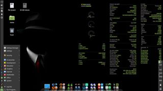 Screenshot des Linux Kodachi Desktops