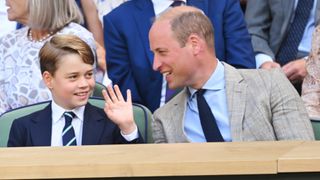 Prince George and Prince William attend The Wimbledon Men's Singles Final