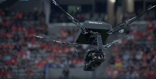 A Sony skycam at the Super Bowl.