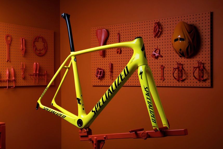 The S-Works Tarmac after the full change to yellow