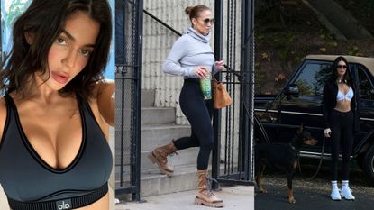 Best Alo Yoga kits: Kylie Jenner, J Lo and Kendall Jenner in Alo Yoga kit