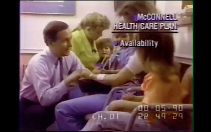 Mitch McConnell in a 1990 ad.