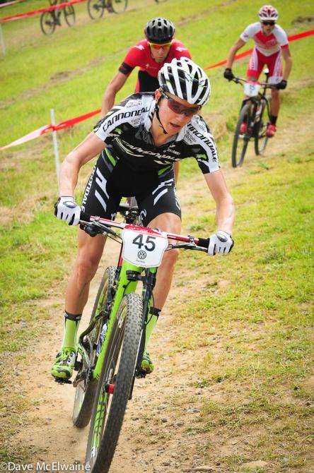 Keegan Swenson (Cannondale) went on the attack during lap one