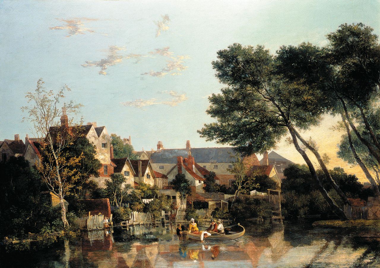 Norwich River: Afternoon, c.1812-1819, by John Crome, oil on canvas. ©Norfolk Museums Service (Norwich Castle Museum &amp; Art Gallery).