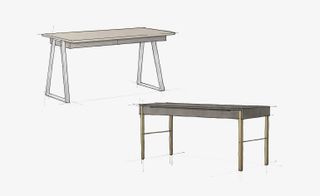 Renderings of tables from Ben Soleimani’s upcoming furniture collection, set to launch in autumn 2019